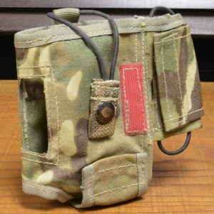 イギリス軍放出品 ラジオポーチ MTP迷彩 PRR 通信機用 MOLLE対応 [ 並下品 ][ma630613]