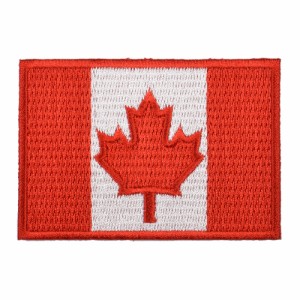 ミリタリーパッチ カナダ国旗 アイロンシート付[p2038]