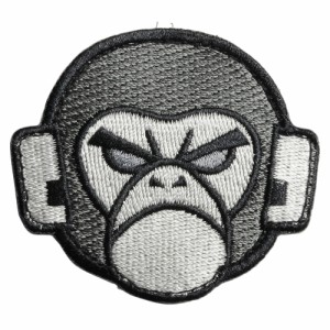 MIL-SPEC MONKEY モンキーヘッド ロゴパッチ ベルクロ付き [ SWAT ][pa00017swa]