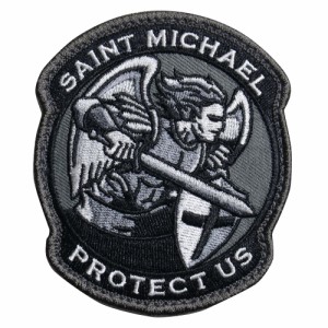 MIL-SPEC MONKEY ミリタリーパッチ 聖ミカエル Saint-Michael Modern 刺繍 ベルクロ 00160 [ SWAT ][pa00160swat]