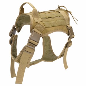 犬用防牙ベスト ドッグウェア MOLLE 狩猟用品 [ タン / Lサイズ ][ra00442]