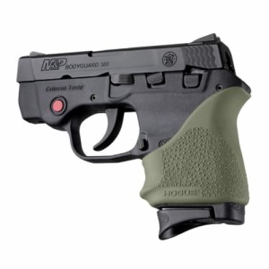 HOGUE グリップスリーブ M&P BODYGUARD 380用 ラバー製 フィンガーグルーブ付き Handall [ オリーブドラブ ][ra05414]