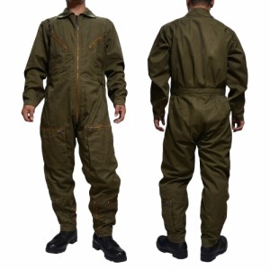 イタリア軍放出品 フライトスーツ 空軍 つなぎ 飛行服 OD [ 50 / 可 ][ra05493]