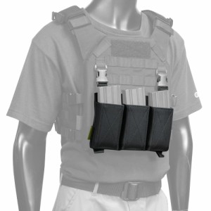 WARRIOR ASSAULT SYSTEMS トリプルマグポーチ プレキャリ用 オープントップ [ ブラック ][ra11790]