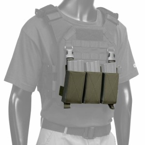 WARRIOR ASSAULT SYSTEMS トリプルマグポーチ プレキャリ用 オープントップ [ レンジャーグリーン ][ra11793]