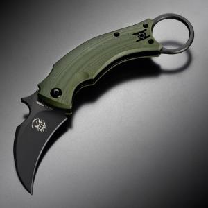 FOX KNIVES 折りたたみナイフ Black bird カランビット FX-591 OD