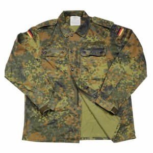 ドイツ軍放出品 コンバットジャケット 国旗パッチ付き フレクター迷彩 [ サイズ10 / 可 ][ra12965]