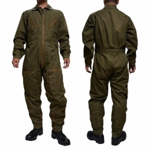 イタリア軍放出品 フライトスーツ 空軍 つなぎ 飛行服 OD [ 52 / 可 ][ra160106760b3]