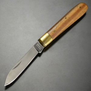 ハンドメイド 折りたたみナイフ 木製ハンドル [ra18310]