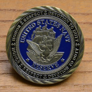 チャレンジコイン 米海軍省 紋章 GOATLOCKER 記念メダル[rev434654]