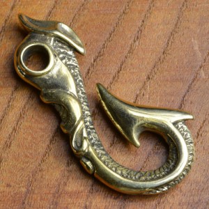 釣り針フック 真鍮製 ドラゴンテール [ 45mm ][rev67686]