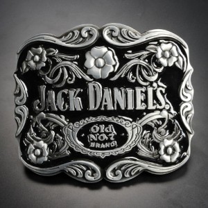 ベルトバックル JACK DANIELS ボトルデザイン Old No.7[rev68966]