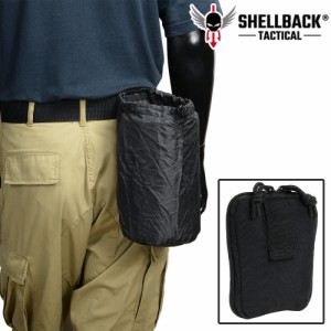 SHELLBACK TACTICAL ダンプポーチ MOLLE&ベルト対応 ファスナー 折り畳み式 [ ブラック ][sbt7000bk]