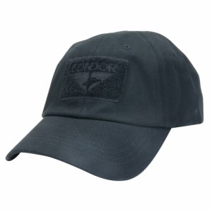 CONDOR タクティカルキャップ 帽子 ミリタリー 単色シリーズ [ ブラック ][tc002]