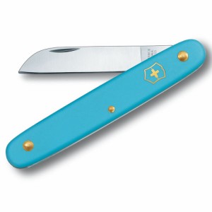 VICTORINOX 折りたたみナイフ フローリスト ストレート [ ライトブルー ][vn69616]