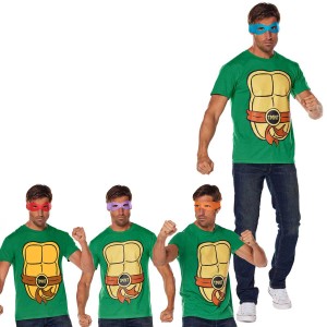ミュータントタートルズ コスプレ Tシャツ 大人用 衣装 ハロウィン 専門 コスチューム パニック Teenage Mutant Ninja Turtles