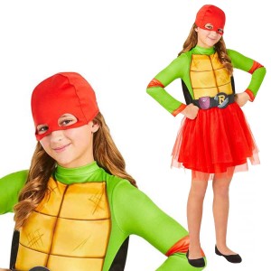 ミュータントタートルズ コスプレ ラファエロ ワンピース 女の子 衣装 キッズ 子供 コスチューム Teenage Mutant Ninja Turtles