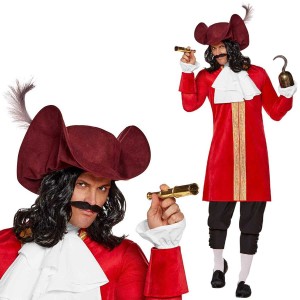 ピーターパン フック船長 衣装 大人 海賊 コスプレ ハロウィン Captain Hook 大きいサイズあり Peter Pan