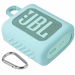 JBL GO3 GO 3 Bluetooth ポータブルスピーカー 専用保護収納 シリコンケース- Aenllosi (ミントグリーン)