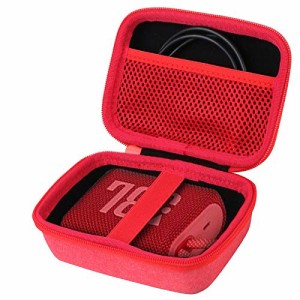 JBL GO3 Bluetooth ポータブルスピーカー 専用保護収納ケース- Aenllosi (レッド)