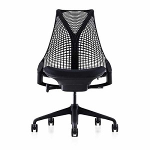 正規品 Herman Miller (ハーマンミラー) セイルチェア オフィスチェア アームレス ブラック 前傾無し BBキャスター 12年 AS1YA22NAN2BKBB