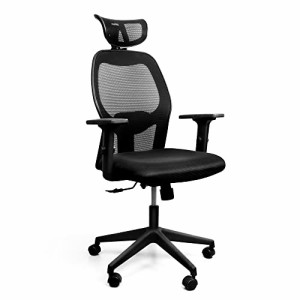 DEWEL 椅子 オフィスチェア キャスター付き デスクチェア 360度回転 パソコンチェア メッシュ ロッキング 人間工学椅子 疲れない エルゴ