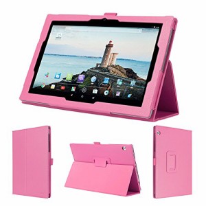 wisers 保護フィルム・タッチペン付 東芝 Toshiba dynabook Tab S80/A 2016年4月発表モデル タブレット 専用 ケース カバー ピンク