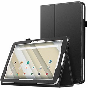 ATiC Qua tab QZ10 ケース 手帳型 スタンド機能 落下防止 衝撃吸収 軽量 薄型 全面保護 Qua Tab QZ10 KYT33 10.1インチタブレット用カバ