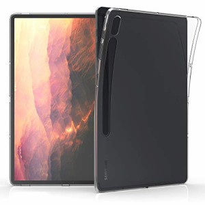 kwmobile 対応: Samsung Galaxy Tab S8+ Plus/Galaxy Tab S7+ Plus ケース - タブレットカバー - TPU シリコン 保護 透明