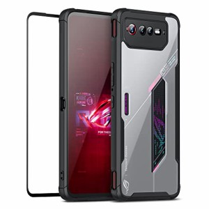 FanbiyaASUS ROG Phone 6 ケース ASUS ROG Phone 6D / 6 Bat-Man Edition カバー カメラプロテクション ヘビーデューティーアンチスクラ