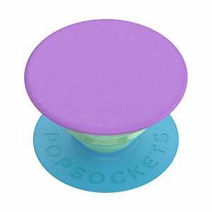 PopSockets: ポップグリップ 交換可能なトップ付き 携帯電話やタブレット用 - カラーブロックラベンダー