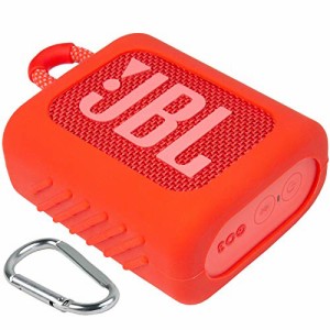 JBL GO3 GO 3 Bluetooth ポータブルスピーカー 専用保護収納 シリコンケース- Aenllosi (レッド)