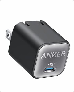 Anker 511 Charger (Nano 3, 30W) (USB PD 充電器 USB-C)USB PD 対応/PSE技術基準適合/PPS規格対応MacBook USB PD対応Windows PC iPad iP