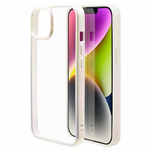 ラスタバナナ ケース カバー iPhone14 13 共用 ハイブリッド クリア 透明 TPUバンパー+PC オーロラフレーム aurora ストラップホール ホ