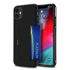 背面カード収納付 iPhone 11 ケース カード収納 上質な手触り アイフォン 11 カバー 耐衝撃 軽量 薄い ICカード収納 OWLGuardian スマホ