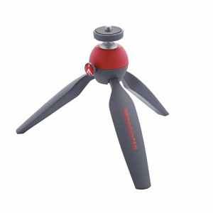 Manfrotto ミニ三脚 PIXI カメラ用 ミラーレスカメラ コンパクトカメラ ボール雲台 動画撮影用グリップ レッド 耐荷重1kg 自重190g MTPIX