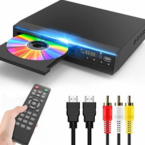 DVDプレーヤー1080Pサポート DVD/CD再生専用モデル HDMI端子搭載 CPRM対応、録画した番組や地上デジタル放送を再生する、USB、AV / HDMI