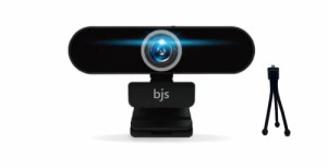 BJSウェブカメラ 秋の感謝セール50%オフ 800万画素(カメラモード) 4K, 2448PウルトラHD ウェブカメラ, プライバシーシャッター USB3.0, 