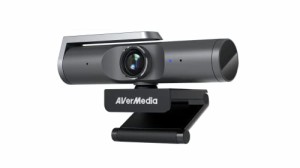 AVerMedia PW515 - フル4K HD Webカメラ ウェブカメラ 超広画角100° 360°回転対応 固定フォーカスePTZ、AI自動フレーミング対応 デュア