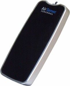 タバコの煙・花粉対策に USB 携帯用 首掛け式 空気清浄機 イオン発生器 エアー テイマー Ｚ | ATMR-3-BL | ブラック 皮ケース付属