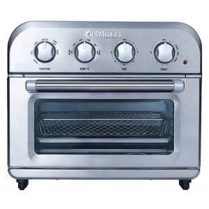 CUISINART ノンフライ オーブン トースター 4枚焼き オーブン グリル料理 冷凍 トースト 4ダイヤル シルバー TOA-38SJ