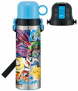 スケーター 子供用 2WAY ステンレス 水筒 コップ付き 580ml ポケットモンスター 21 SKDC6-A