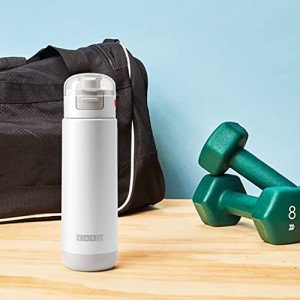 ZOKU 水筒 ステンレススチールボトル 500ml スポーティ 保温 保冷 マイボトル ダブルウォール おしゃれ ホワイト