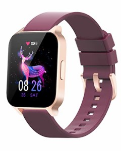 スマートウォッチ 2023 最新 1.7インチHD大画面 腕時計 歩数計 Bluetooth 5.0 Smart Watch 7日間持続バッテリー 着信電話通知 スマホ探す