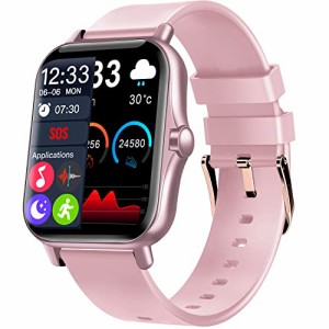 スマートウォッチ 通話機能付き 音楽再生 1.70インチ大画面 smart watch 腕時計 Bluetooth5.2 活動量計 3D動態文字盤 メンズ レディース 