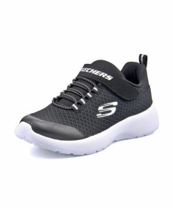 SKECHERS スケッチャーズ DYNAMIGHT-RALLY RACER キッズスニーカー【軽量】(ダイナマイトラリーレーサー) 81301L BLK ブラック