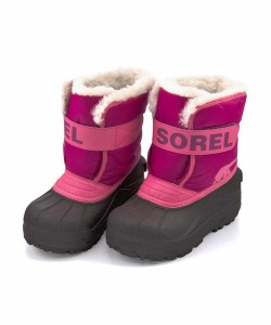 SOREL ソレル CHILDRENS SNOW COMMANDER キッズスノーブーツ【防水/保温】(チルドレンスノーコマンダー) NC1960 652 トロピックピンク/デ