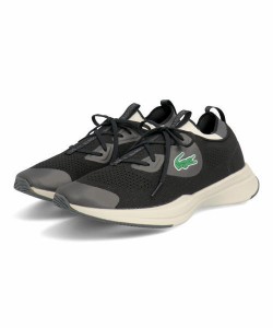 LACOSTE ラコステ RUN SPIN KNIT 0121 1 レディーススニーカー【軽量】(ランスピンニット01211) SF00652 454 ブラック/オフホワイト