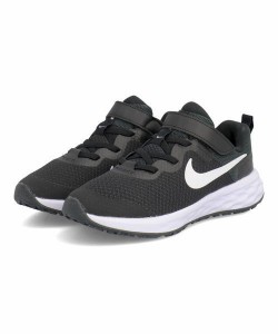 NIKE ナイキ REVOLUTION 6 NN PSV キッズスニーカー【軽量】(レボリューション6NNPSV) DD1095 003 ブラック/ホワイト/ダークスモークグレ