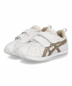 ASICS SUKU2 アシックス スクスク COTLA MINI SL-ST キッズスニーカー(コトラミニSL-ST) 1144A259 102【EC】 ホワイト/シャンパンゴール